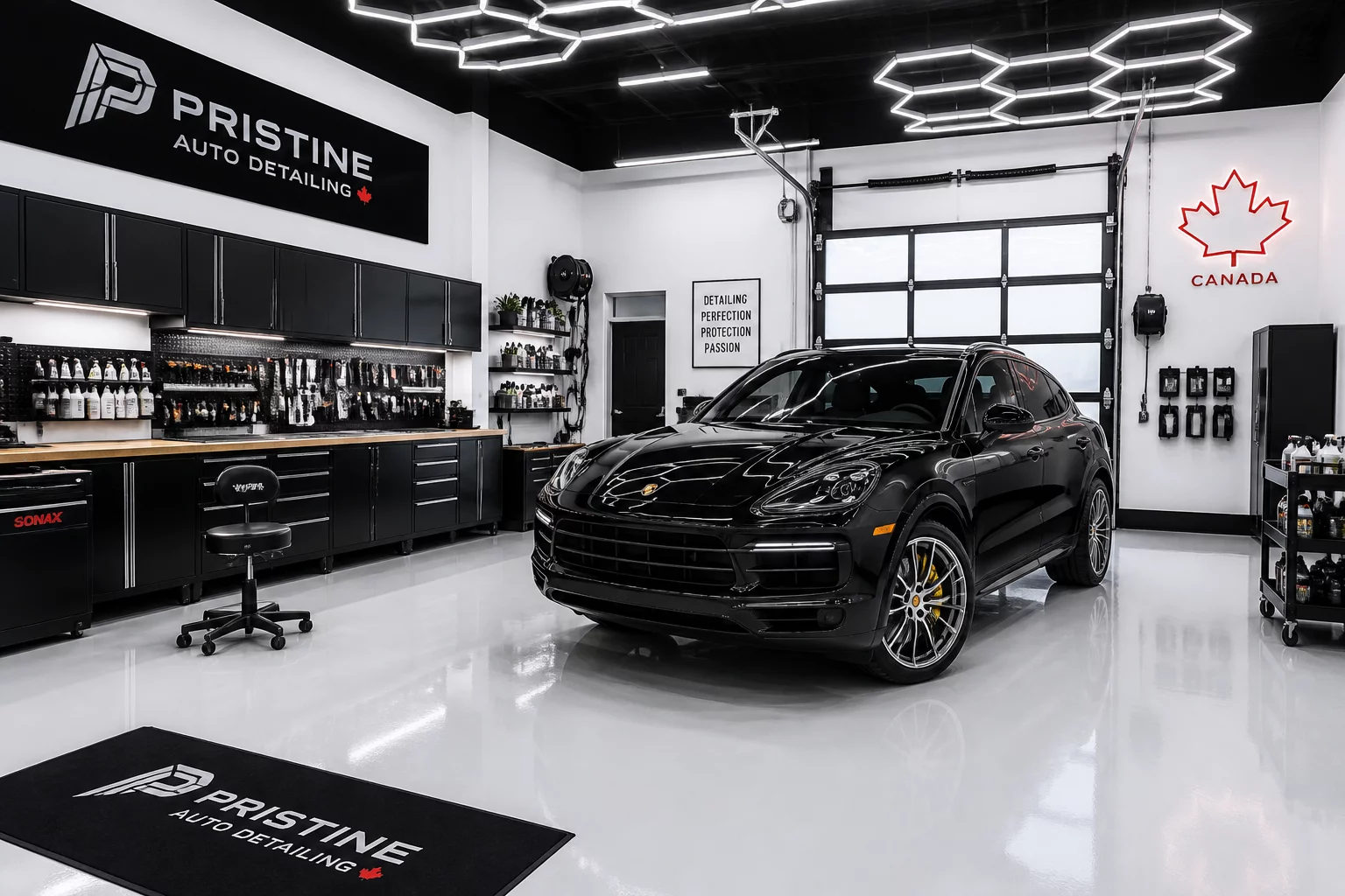 Bloom Car Care testing and detailing facility